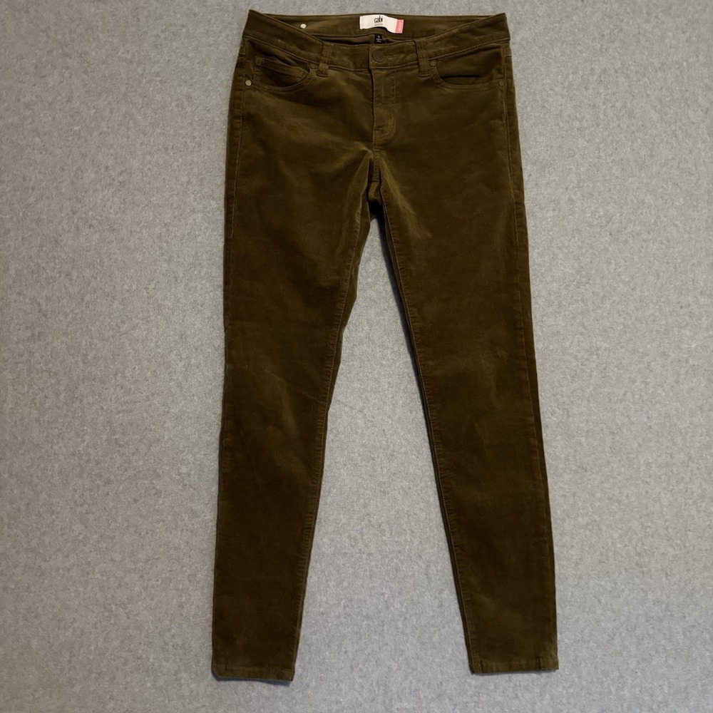 CAbi Jeans Pants Women's Size 6 Golden Tan Brown Low Rise Corduroy Skinny